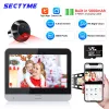 Sonnette de portes sectyme Smart Tuya 1080p 2.4g WiFi Magic Door Camera Automatic Seting Porte Eye Camera Digitor Door Door Wireless Door