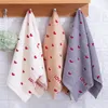 Novo 34x75cm Red Love Algodão Toalha de banheiro grossa Lavagem de face Face Towels da mão Toalhes de cozinha pano doméstico para limpeza