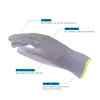 Handschuhe Andanda 24pairs Arbeit Handschuhe Sicherheitsschutz Industriehandschuh Ecoxtrflex Polyester Palm getaucht grauer PU -Handschuh für Arbeit Garten