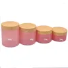 Bouteilles de rangement 100g 120g 150g 200g 250g Pink Pet Cosmetic Emballage Bouteille Falle Plastique Plastique Coud Vide Vide Crème Rechargeable 24 PCS