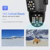 Cameras 8MP 4K PTZ Wifi Camera Outdoor Three Lens 10X Zoom Dual Screen Smart Linkage Auto Tracking CCTV Camera with 5M Extension Cable
