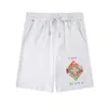 Casablanca Shorts Casa Blanca calça Designer Knee Lorcta Mulheres homens algodão Logo Pant Pant Pantring calça Sorto