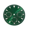 키트 29.5mm VK63 Movement for VK63 석영 이동을위한 녹색 빛나는 시계 얼굴