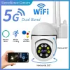 Kamery 4X cyfrowe zoom zewnętrzny kamera Wi -Fi AI wykrywanie bezprzewodowego nadzoru Ochrona zabezpieczeń CCTV z aparatem IP 1080p