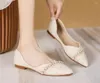 Casual Shoes Women Flats Fashion Flat Plus Size #31-46Breathable Bekväm Point Toe Office Lady Heel