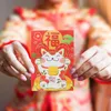 Geschenkwikkeling 24 PCS R ALGENDER BRUID Portemonnees Lucky Money Envelops Paper Red For Wedding Party