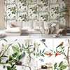 Wallpapers Fashion Home Cotton Flower Printed Durable Wallpaper Chic Room Decor Removable Cabinet Stickers Decorative