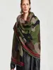 LuxuryClassic Design Camouflage Leopard Print Imitation Cashmere Scarf Autumn Winter Ny tjock och varm sjal pannband Wrap Scarv2752843