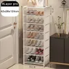 Multilayer Stackbar skoskåp Enkla skor förvaringsställ Space Saving Sneakers Organizer för inträdesvägg hörn hyllan 240329