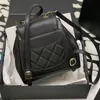 10A Mirror Women Caviar Leather Designer Backpacks كتف أعلى جودة الموضة Gril أكياس أكياس مدرسة مع صندوق