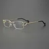 Högkvalitativ fashionabla solglasögon Mäns lyxdesigner Kvinnors solglasögon Fashion Frameless Simple Pure Titanium Business Myopia Lens Frame