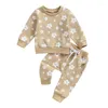 Set di abbigliamento per bambini bidoni della bambina set di felpe e pantaloni a maniche lunghe 6 12 18 24 m Autunno inverno autunno