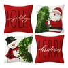 Oreiller 4pcs Practical Outdoor Couch Christmas Decor Home Home Soft Holiday Hiver Cover Throw Refort Reutilisable Bureau
