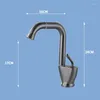 Bathroom Sink Faucets Swivel Multifunctional Washbasin Taps Brass Gun Gray Cold And Mixer Faucet