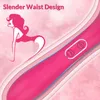 Clitoris vibrator likken tong g spot vibrator met dubbelzijdige stimulator nabootst Franse kus orale seksplezier dubbele dildo clit licker volwassen speelgoed voor vrouwen roos