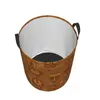 Laundry Bags Dirty Basket Tribal Mask Texture Folding Clothing Storage Bucket Toy Home Waterproof Organizer