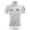 Męskie ubrania Team USA Flag Cycling Odzież Summer Summer Rower z krótkim rękawem Ropa Ciclismo MTB Ubrania sportowe 240328