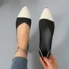 Chaussures décontractées Femmes en vente 2024 Fashion Slip Flats Automne Toe à odeurs pointues Couleurs nettes Net Clace à talons basse à talons bas