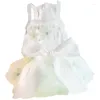 Hondenkleding Kleding Zomer Dunne Cat Princess Dress Green Petal Gauze Elf Wedding Pet 3668
