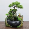 Decorazioni per il giardino simulazione interna creativa resina resina cascata statua feng shui acqua fontana casa artigianato-us plug-a