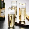 Tasses jetables Paies pour verres Crystal Champagne 1PC