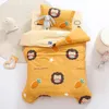 Childrens Kindergarten Quilt Cover Cushion Pillowcase 3 -koppig schattige cartoon anime -patroon beddengoed set LC222 240325