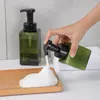 Distributore di sapone liquido da 450 ml di bottiglie per la lavaggio a mano in schiuma quadrata portatile bottiglie per la casa accessori per il bagno per la casa