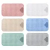 Mattes de bain Anti-Skid Mat Rectangle Massage de salle de bain douce de douche douce avec aspiration dropship