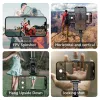 Monopods L19 Gimbal Stabilizatör Oto Dengesi Alüminyum çubuk teleskopik Selfie Stick Video Smartphone için Kararlı Çekim Tripod
