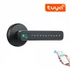 Verrouiller Tuya SmartLife App Smart Ringer Empreinte Biometrics Mot de passe de verrouillage de verrouillage simple verrouillage mort avec clé pour la porte en métal en bois intérieure