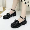 Zapatos casuales de moda mujeres lolita diary suave cuero lindo damas plano japonés pequeño