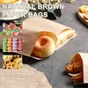 Embrulhar 100 pcs kraft bolsas de talheres festas favor os envelopes de mercadorias para biscoito de lanches sanduíche de doces de pipoca