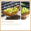 Borden Kerstmand Rattan Fruit Bowl opslagmanden Plastic geweven