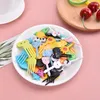 Party Supplies Kitchen Fruit Fork Mini Cartoon Kids Snack Cake Dessert Food Pick Toothpick Bento Lunches Decor Random Color