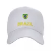 Ball Caps Cool Brazil Soccer Football Baseball Cap Men Women Custom Adjustable Adult Brazulian Flag Dad Hat Spring