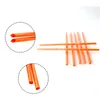 Drinking Straws 100Pcs Orange Straw 185mm Long Wedding Party Cocktail Supplies Kitchen Accessories Disposable Individual Packaging Plastic