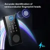 Заблокировать Tuya Smart Door Lock Ttlock Smart Deadbolt Locks App Biometric Passporm Password Card NFC