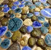 Pebble Mosaikfliesen PPMT080 Porzellanböden Kacheln Keramik Herzform Mosaik Badezimmer Wandfliesen7427594