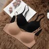 Verkopen zomer naadloze draadloze push -up bh bra basic crop top dames ondergoed lingerie lingerie gevormde brassier 240326