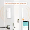Rilevatore Staniot Tuya Smart WiFi Door Worter Sensor Aperto Rilevatore chiuso La protezione della sicurezza domestica Smart Life Control Work con Alexa