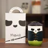 Tazze da 300 ml di ceramica creativa panda tazza di latte da tè tazza da caffè con filtro cover simpatici regali di compleanno amanti dei cartoni animati set per amico