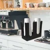 Mutfak Depolama Kağıt Bardak Raf Dağıtıcı Aşınma Dayanıklı Organizatör Uygun Dağıtıcı Kahve Tek Kullanımlık PP Kahve İstasyonu Eşyaları