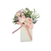 Fiori decorativi Flori nudo Floro Corsage braccialetti rosa spilla boutonniere sposa da sposa da damigella d'onore camicia camicia