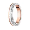 Helt ny high-end-ring, klassiker för ett par, 18k Rose Gold Valentine's Day Gift Ring tillgänglig gratis presentförpackning storlek 5/6/7/8/9/10