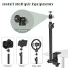 Monopods C Stand Stative Standed Desk Monitor med 1/4 "Boll Head Table Fixture Ring Light Justerbar bordsskivafäste DSLR -kamera