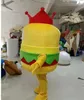 Halloween volwassenen maat Voedsel Hamburger Burger Props Mascot Costuums Kerst Fancy Party Dress Charton Character Outfit Pak Carnival Pasen Advertentiethema