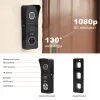 Intercom Nowe bezprzewodowe drzwi wideo Telefon WIFI System interkomu 7 cali Monitor 2MP IR Doorbell z wykrywaniem ruchu Telefon drzwi domowych