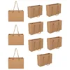 Sacs de rangement 10pcs Sac en papier portable Kraft Snack Gift Container Goding Supply