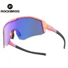 Lunettes de soleil verres à vélo Rockbros UV400 Polarise Bike Eyewear Sports Sports Sunglasses Verres Mtb Route Route Racing Bicycle Goggles