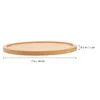 Plates Dessert Plate Birthday Decoration Girl Charcuterie Serving Board Bamboo Round Tray